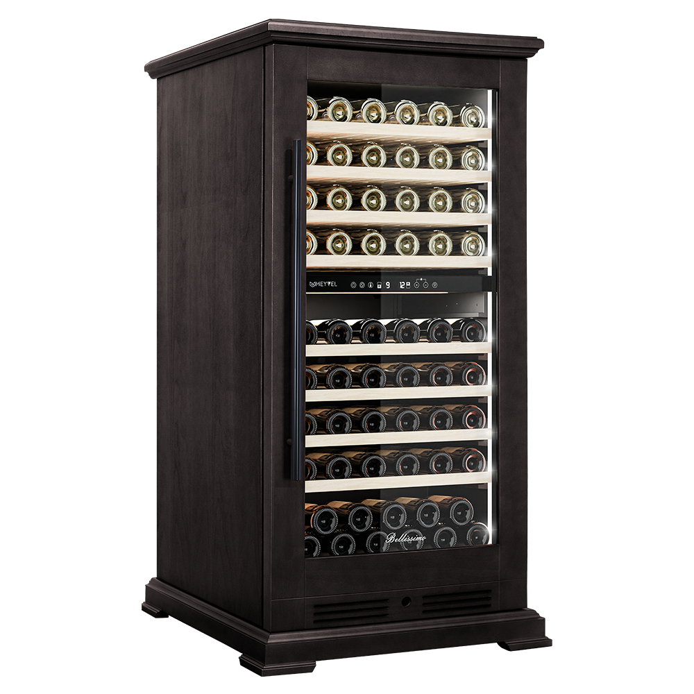 Винный шкаф компрессорный отдельностоящий Meyvel MV99PRO-KBT2 (Тёмный шоколад)